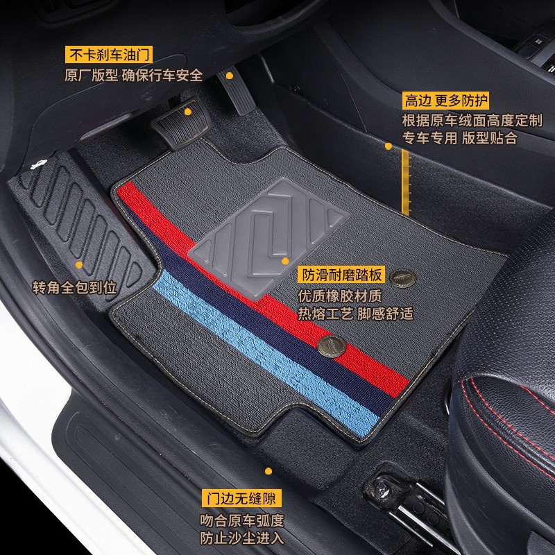 Suitable for Volvo, Sihao Tpe Car Floor Mats, Original Factory-Specific, Fully Enclosed, Odor-Free, Waterproof Interior Floor Mats