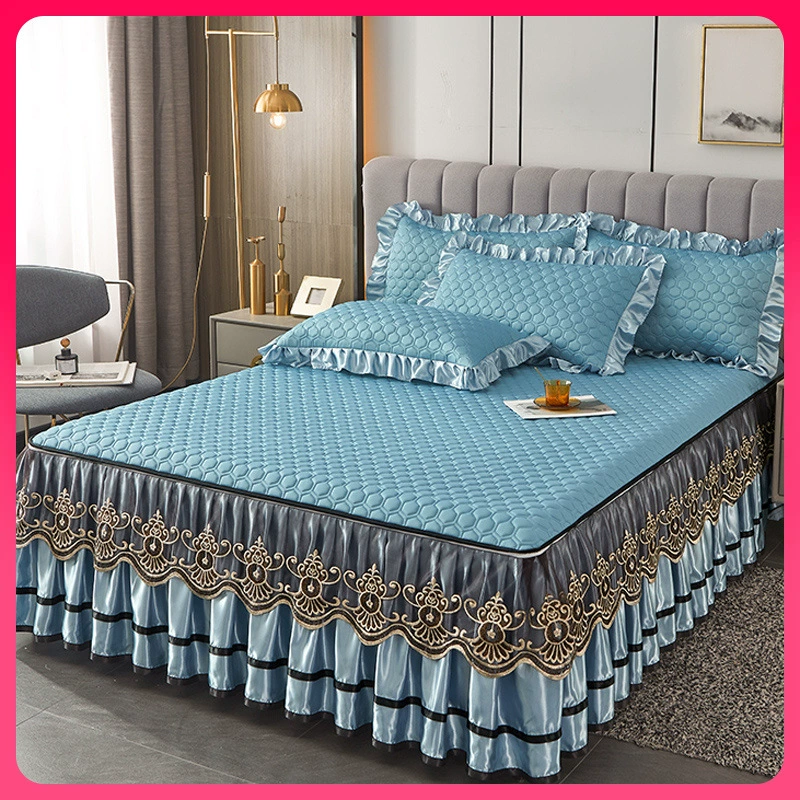 Матрац? Actually input: "Mat, set, silk removable bedspread, European style, 3 piece set"