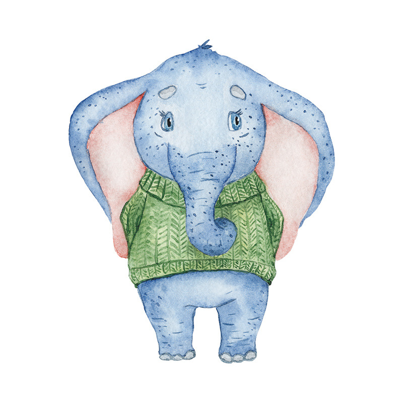 Nihaojewelry Großhandel Einfacher Cartoon Elefant Eingang Wandaufkleber display picture 5