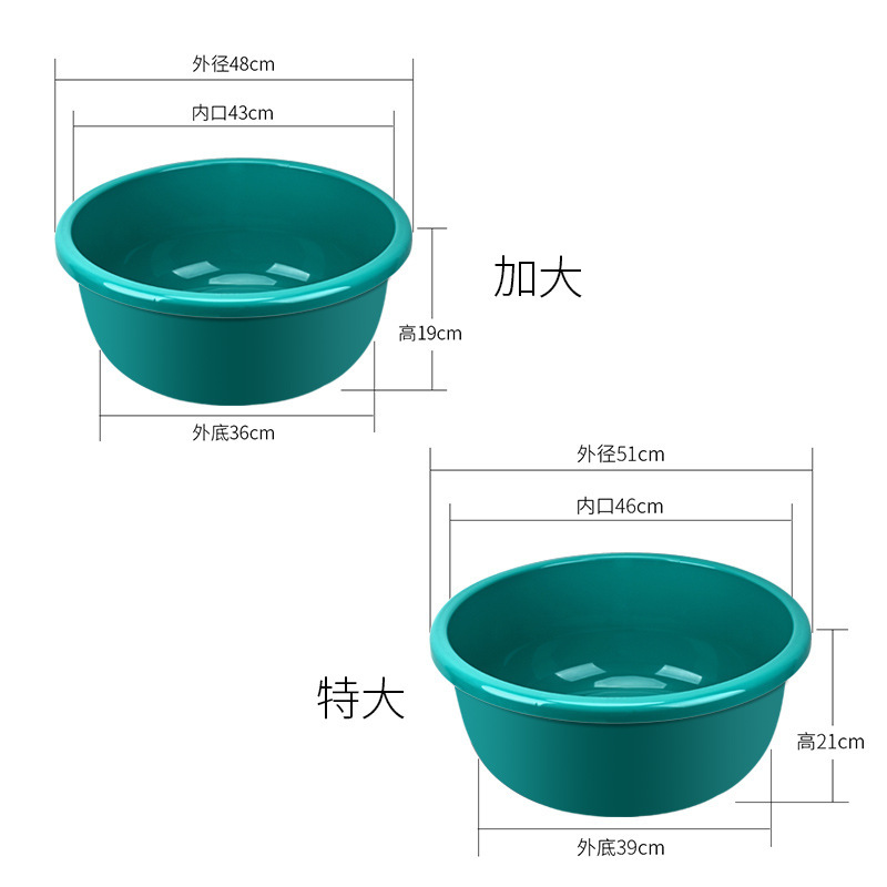 lavabo doméstico grande profundizar gran lavabo redondo bebé lavabo infantil lavabo de plástico grueso duradero
