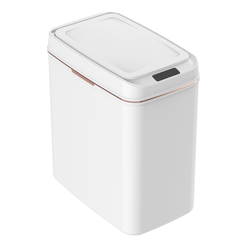 Bote de Basura Inteligente Eléctrico de Plástico con Sensor para Cocina, Baño y Hotel
