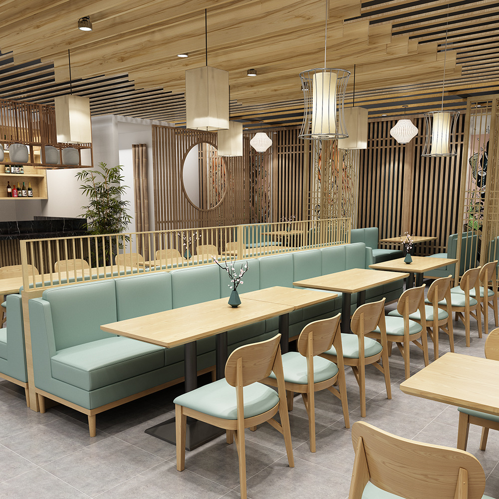 Nordic Coffee Shop Sofa Restaurant Wall Deck Leisure Negotiation Club Dining Tea Shop Table and Chair Combination Commercial