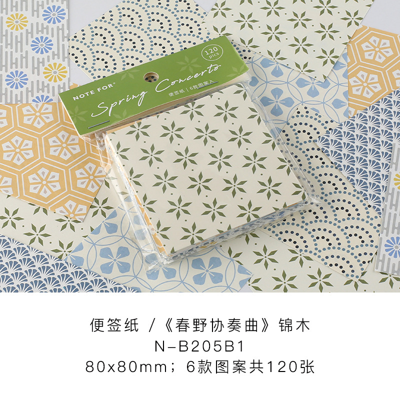 Nota para chunye concierto nota libro diario decoración Collage material nota papel