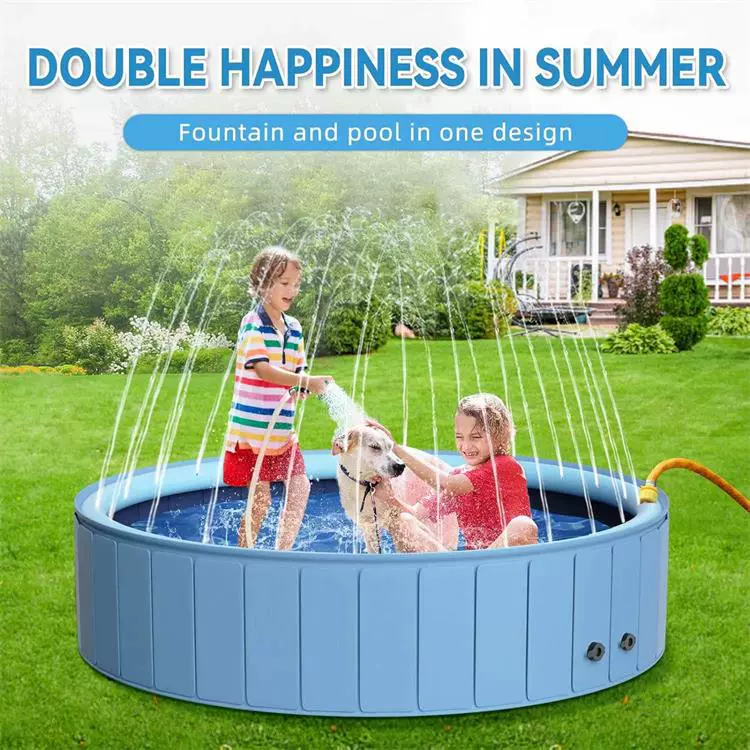 Новый Pet фонтан ПВХ чистый утолщенный газон Брызга воды бассейн собака Ванна Брызга воды очистки бассейн