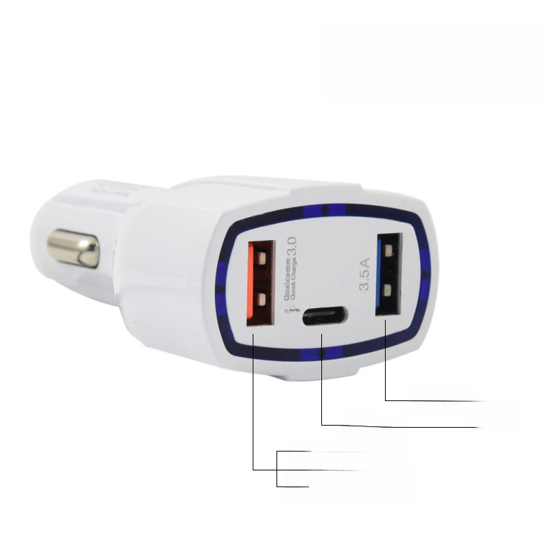Две USB на 24VPD быстрая зарядка головка автомобиля автомобильной зажигалки