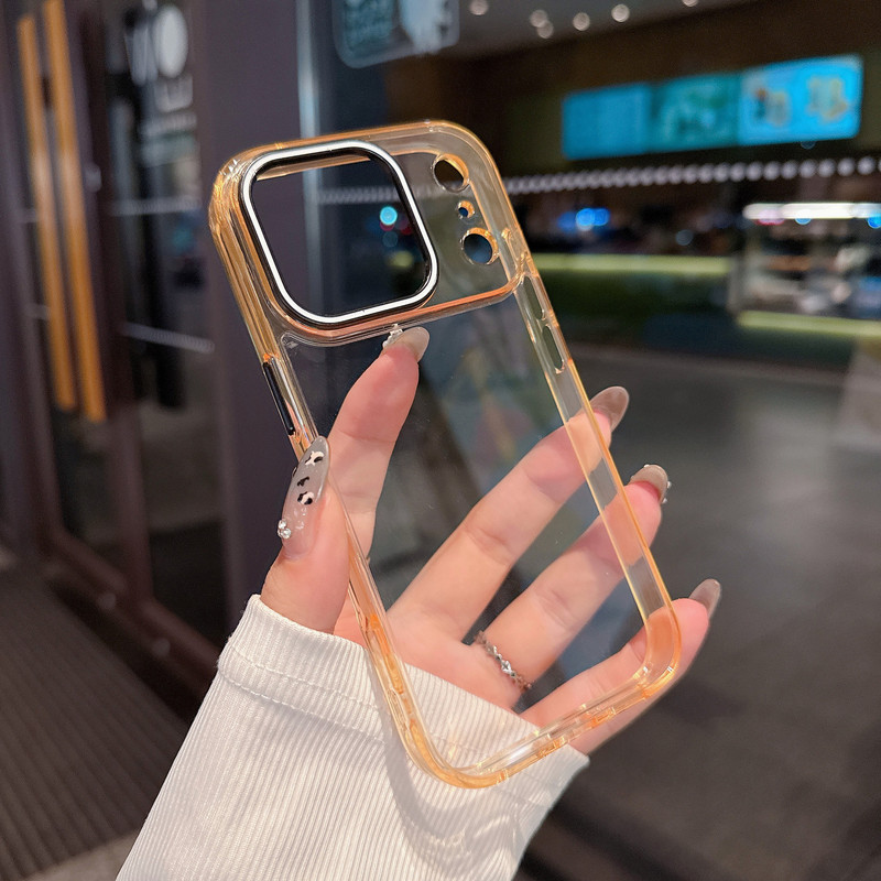 适用iPhone17PROMAX手机壳晶彩透明亚克力带ai按键苹果16硬壳防摔|undefined
