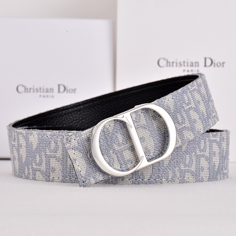 Dior CD Buckle Reversible Belt Dior Oblique Jacquard