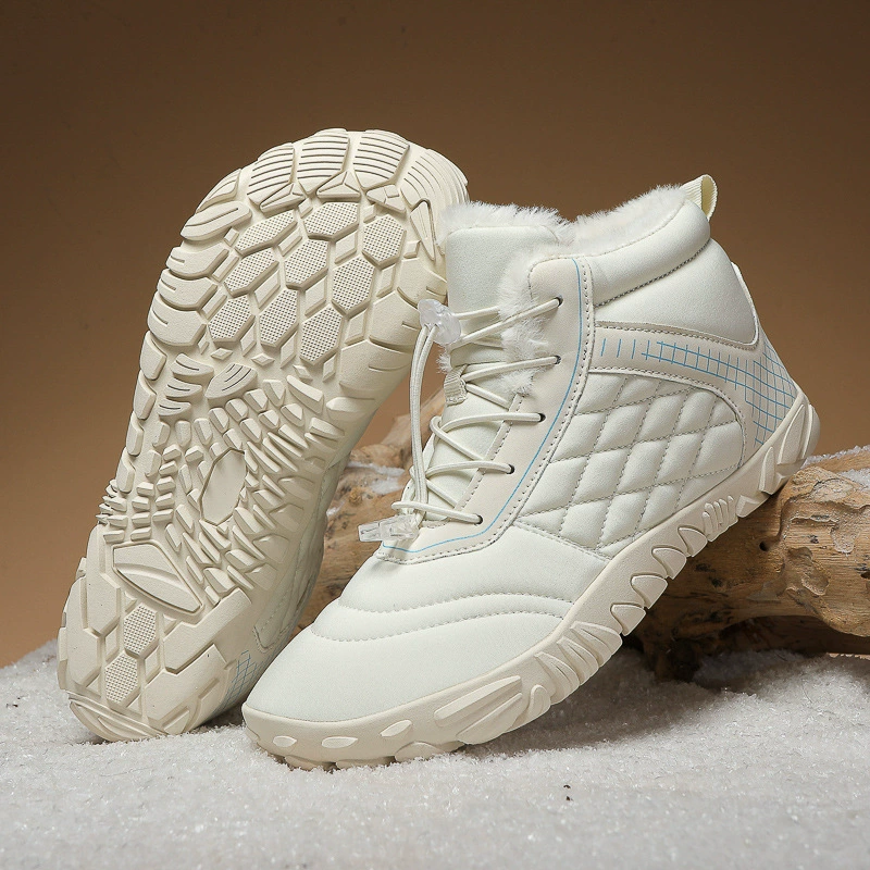 Cross-Border Wholesale New Hot-Selling Winter Snow Boots Plus Velvet Thickened Warm Non-Slip Cotton Shoes Outdoor Waterproof Hiking Shoes