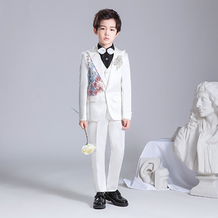 Boys' Suit Suit Children's Suit Big Boy's Show Flower Girl's Dress Boy's Piano Performance Dress Handsome British