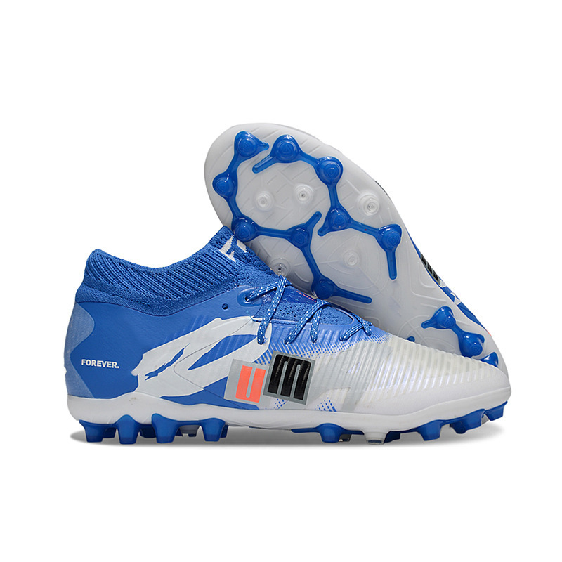 Fábrica de Putian al por mayor zapatos de fútbol deportivos transfronterizos futuros 8 generaciones de alta esencia de punto completo serie MG clavos para hombres