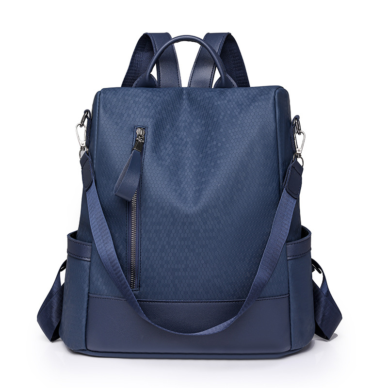 Bolso mujer 2024 verano nuevo color sólido señoras antirrobo mochila de cuero suave simple retro mochila de viaje de viaje