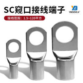 端子SC窥口接线端头紫铜线鼻子线耳接线铜鼻子铜紫铜冷压电工必备