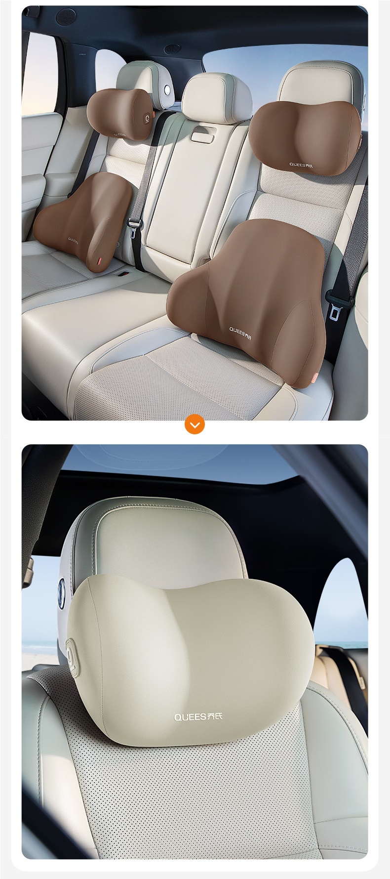 Joe's Car Headrest, Car Pillow, Neck Pillow, Cushion, Car Seat Pillow, Lumbar Cushion, Waist Support, Neck Support Pillow, Lumbar Support