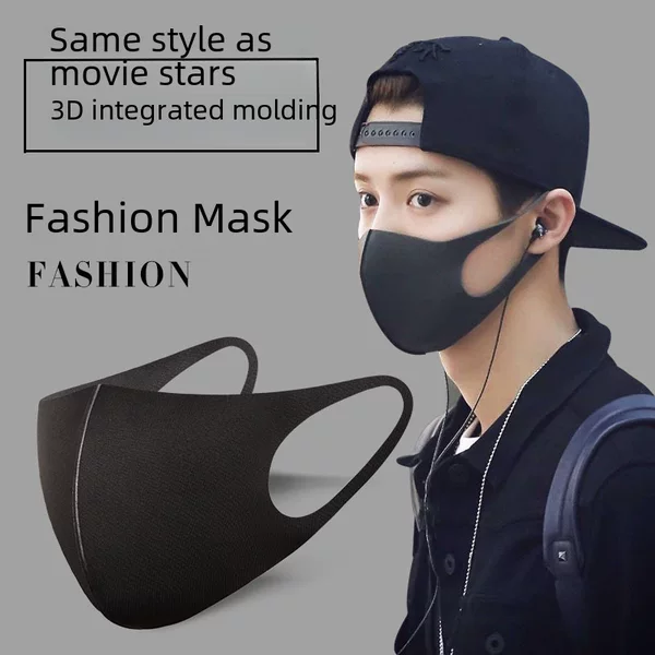 Air Layer Mask, Fashionable, Three-Dimensional, Dust-Proof, Breathable, Non-Disposable, Dust-Proof, Anti-Smog, Washable, Unisex