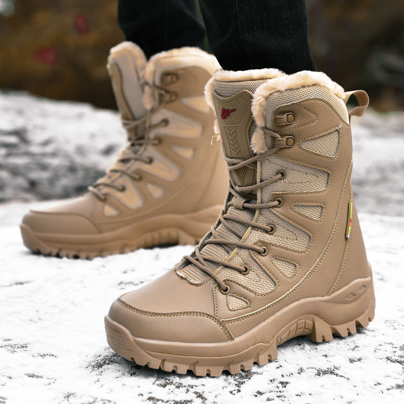 Primavera nueva moda para hombres y mujeres al aire libre botas de montaña botas de nieve de fondo grueso y zapatos casuales de alta altura zapatillas deportivas