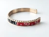 Rose gold+red and black