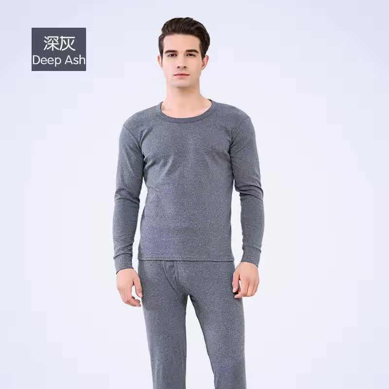 Menos precios especiales ropa interior cálida para hombres con camisa gruesa de algodón suéter de invierno pantalones de invierno