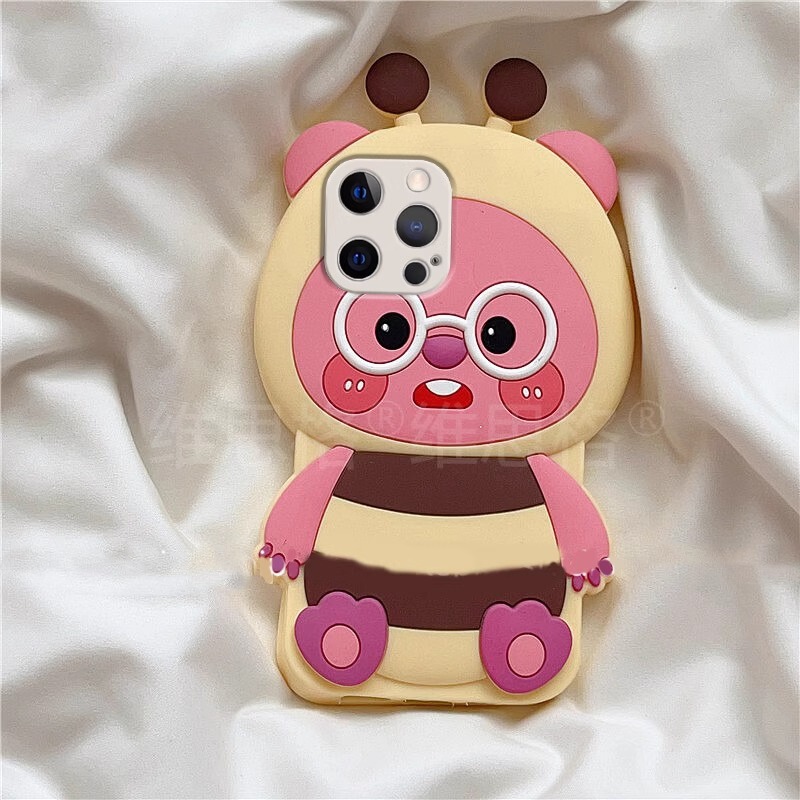 Bee Little Beaver Loopy Suitable for Iphone16Promax Mobile Phone Case 16Pro Anti-Fall 15 14 Protective Cover