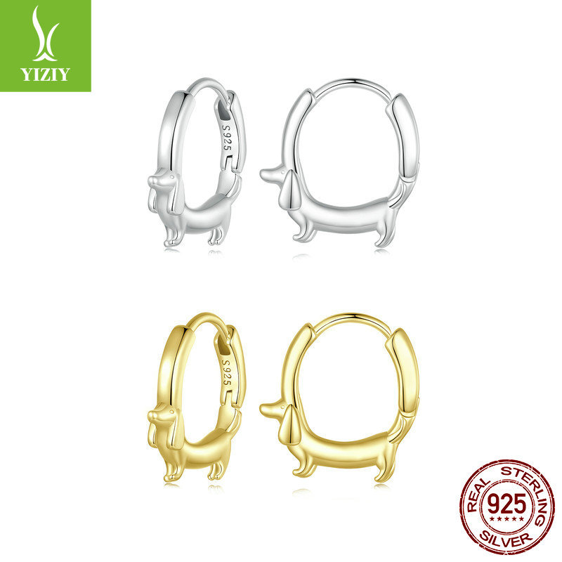 Genuine cute fashionable hoop earrings