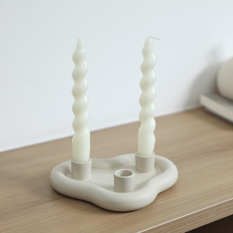 Nordic minimalista romántico cena a la luz de velas de cerámica estante de panela de incienso creativo estante de decoración decoración
