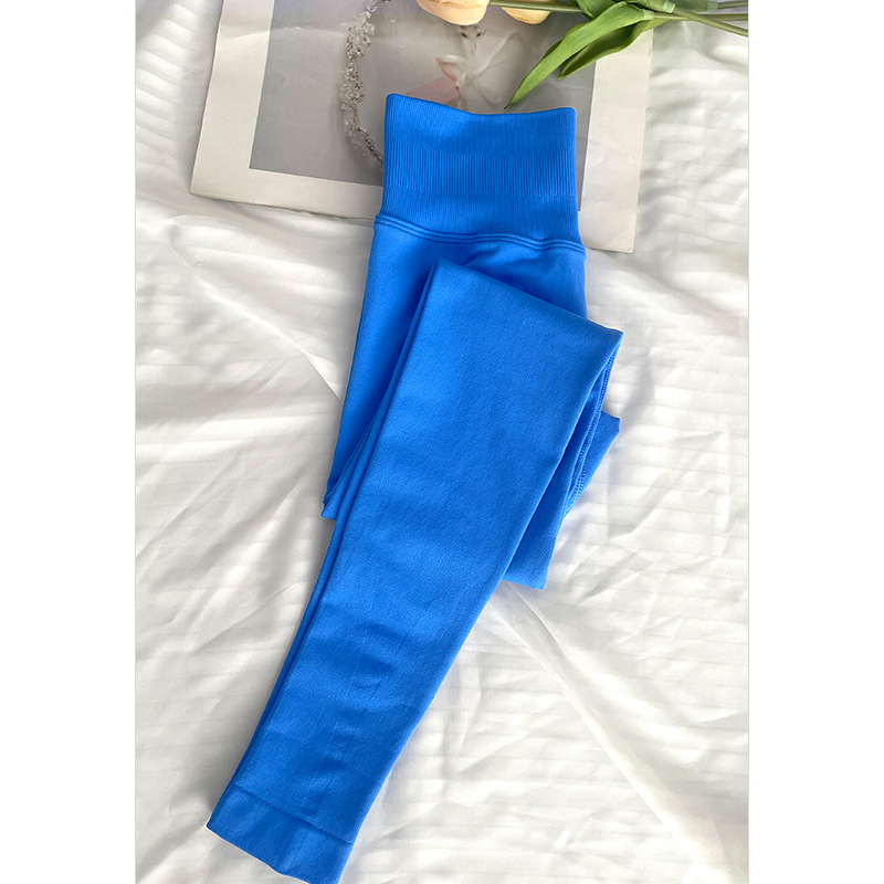 DF mismo estilo pantalones de yoga sin costuras mate leggings para correr de secado rápido pantalones de yoga roscados pantalones de chándal de verano mujeres