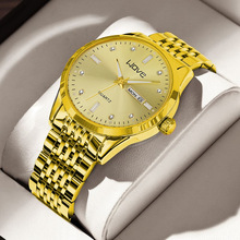 新款男士超薄手表防水夜光日历韩版石英腕表外贸抖音速卖通爆款