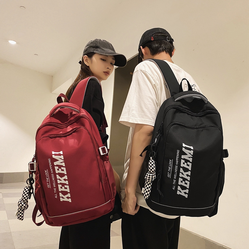 Nuevo estudiante de secundaria y secundaria mochila de gran capacidad Mochila de tela Oxford simple Mochila De estudiante masculino y femenino mochila de estudiante universitario