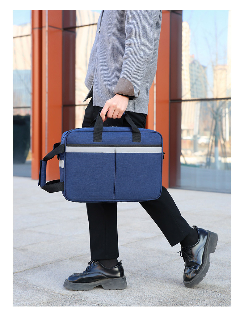 New men's briefcase, computer handbag, large-capacity single-shoulder crossbody bag, business laptop bag, 16 inches undefined