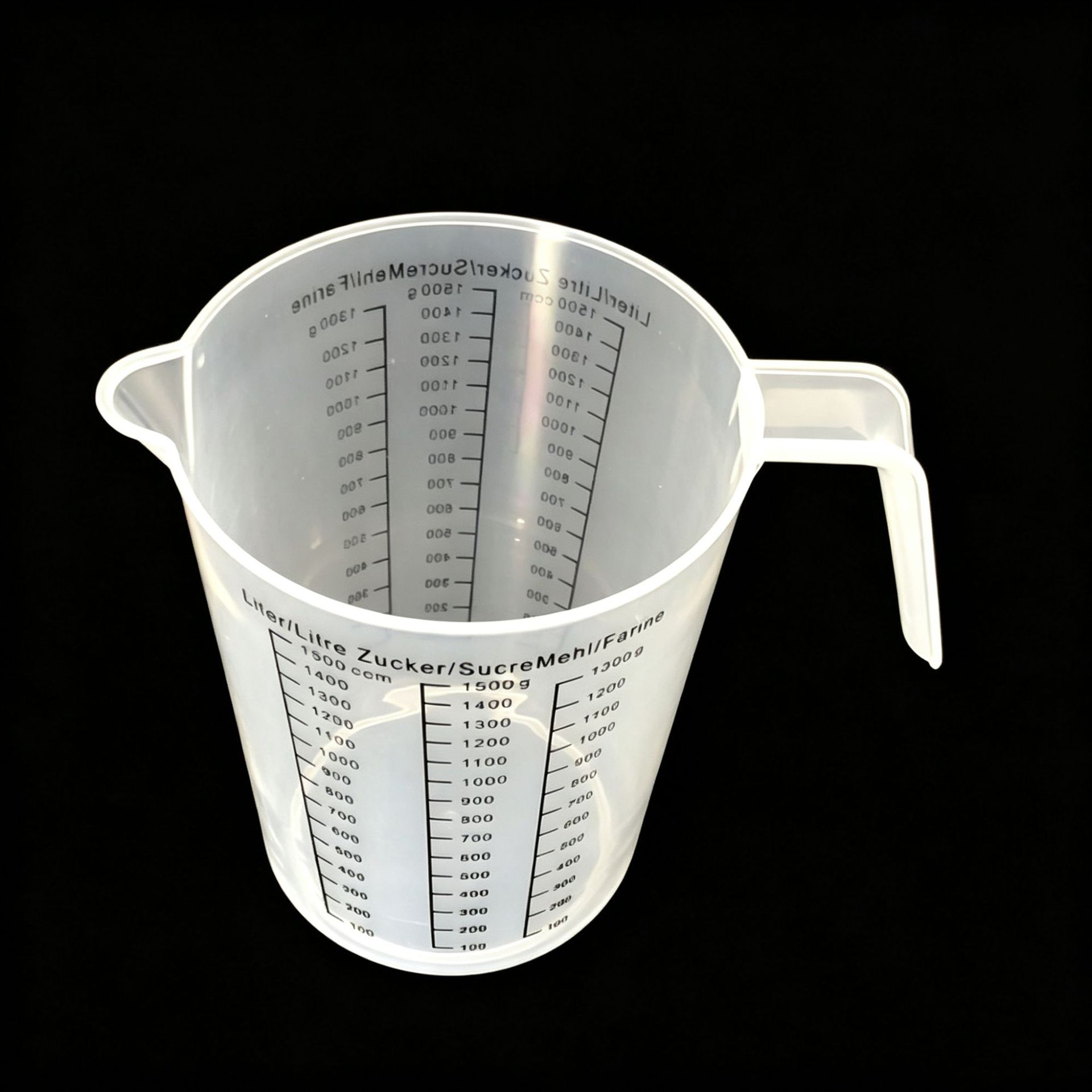 1500ml taza de medición de plástico taza de medición DIY taza de medición PP taza de medición taza de mezcla de pintura