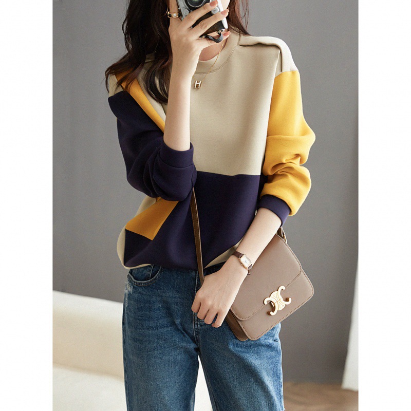There is no suspense in early autumn! Foreign-style vitality age-reducing real wear new height Q-elastic air cotton sweater for women