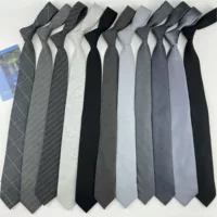 Темно-серый черный галстук руки хлопчатобумажная шерсть корейская версия сплошного цветного узора колледжа британский стиль досуг без прилива