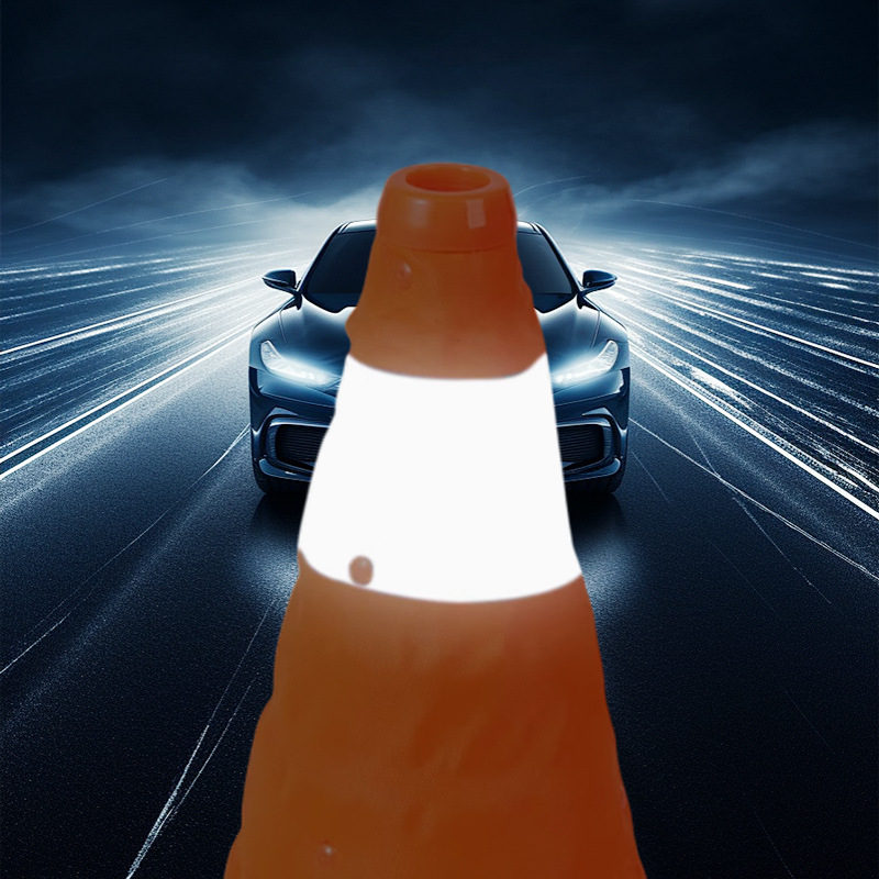 Road Cone, Ice Cream Cone, Safety Cone, Strong Reflective Cone, Car Traffic Emergency Roadblock Cone, Reflective, Luminous, Reflective Warning