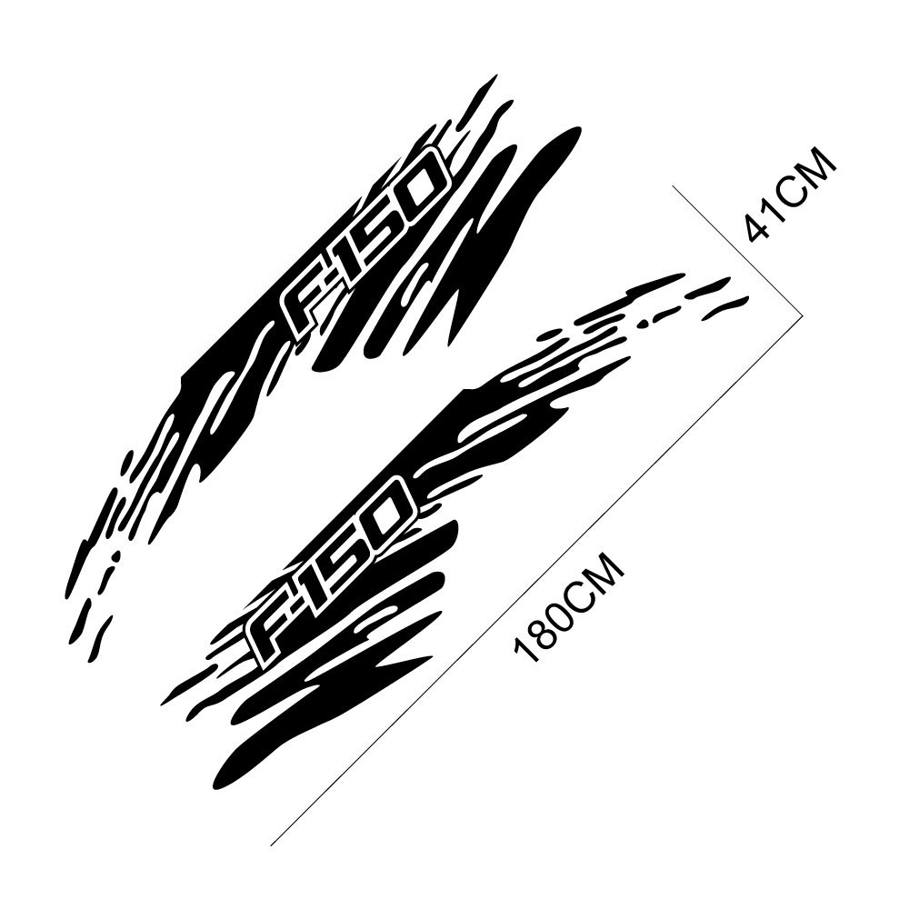 Progettato per l'uso su Ford Raptor F150 adesivo per auto adesivo decorativo per bagagliaio per cambio carrozzeria camioncino Latte Pickup_voghion.com