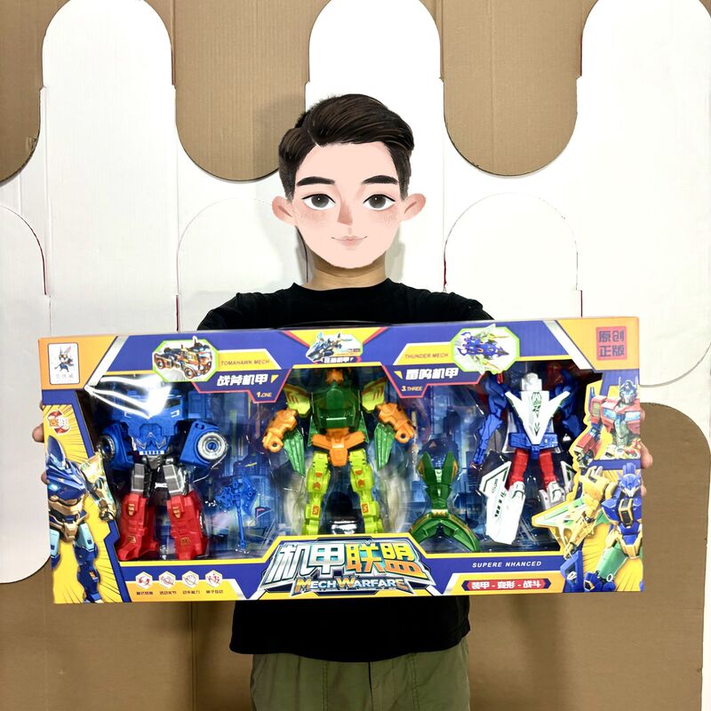 Boys Gift Box Mecha Alliance Deformed Assembled Model Children's Toy Institution Enrollment Points Renewal Gift