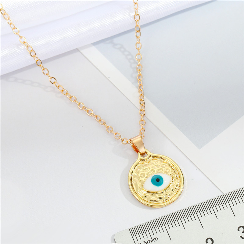 Nihaojewelry Fashion Devil's Eye Water Drop Necklace Wholesale Jewelry display picture 2