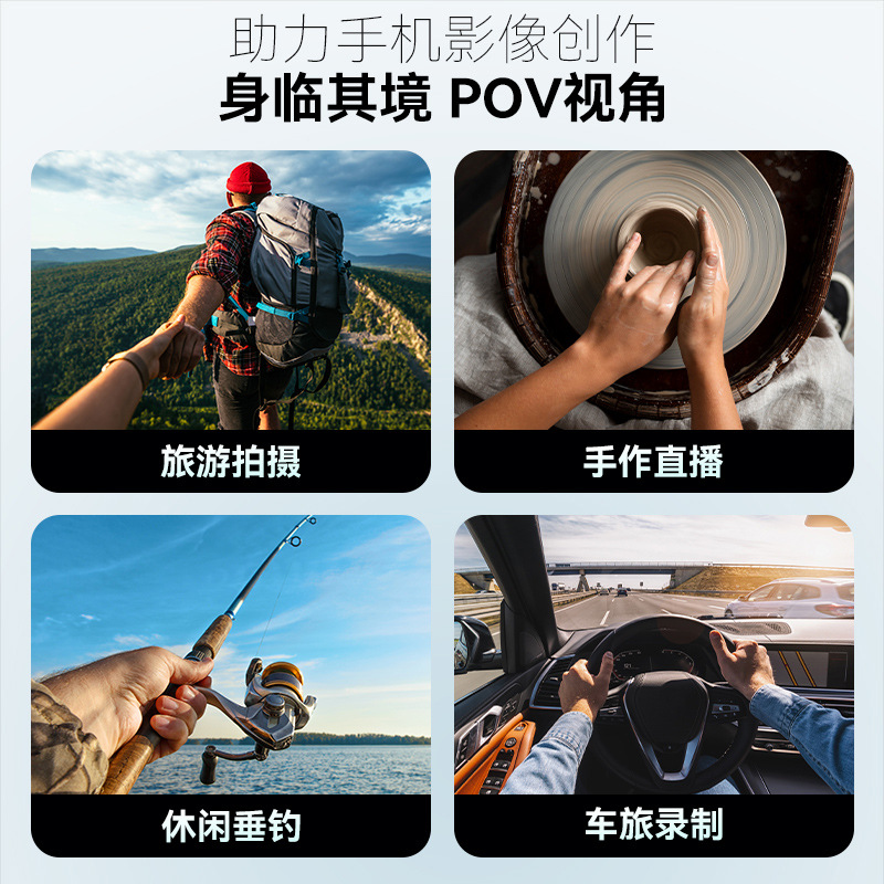 Telesin Taiwán magnético teléfono móvil Halter soporte adecuado para Apple Halter soporte de liberación rápida primera vista de tiro