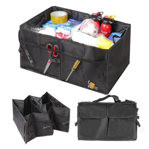 Car folding large-capacity car storage box Oxford cloth thickened storage box Car trunk storage box