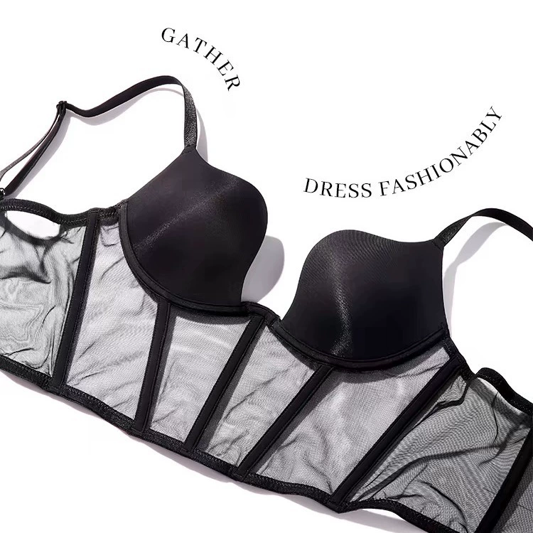 Supportive Summer Bra Top, Fitted Bustier, Underwire Support, Sizes 32/70–38/85