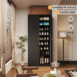 钢制鞋柜立式储物柜家用室内大容量多层收纳置物柜客厅玻璃展示柜