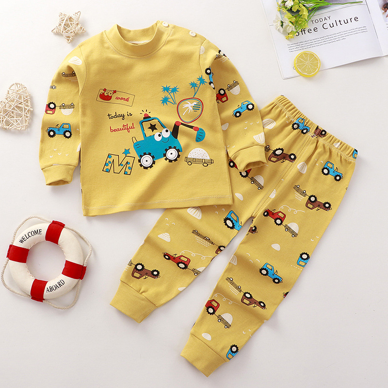 ropa interior infantil traje de otoño uniformes escolares pantalones de otoño ropa de cuello redondo protección del medio ambiente caliente con padres e hijos principios de otoño manga larga
