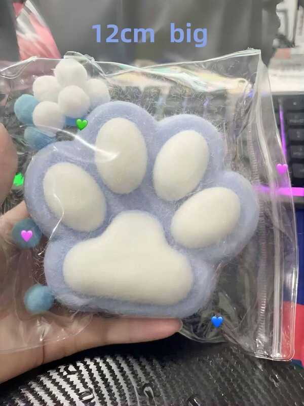 小紅書と同じスタイルのぬいぐるみ、特大猫の爪型のシリコン製、ゆっくり戻る巨大ストレス解消おもちゃ、発散型ストレス解消グッズ|undefined