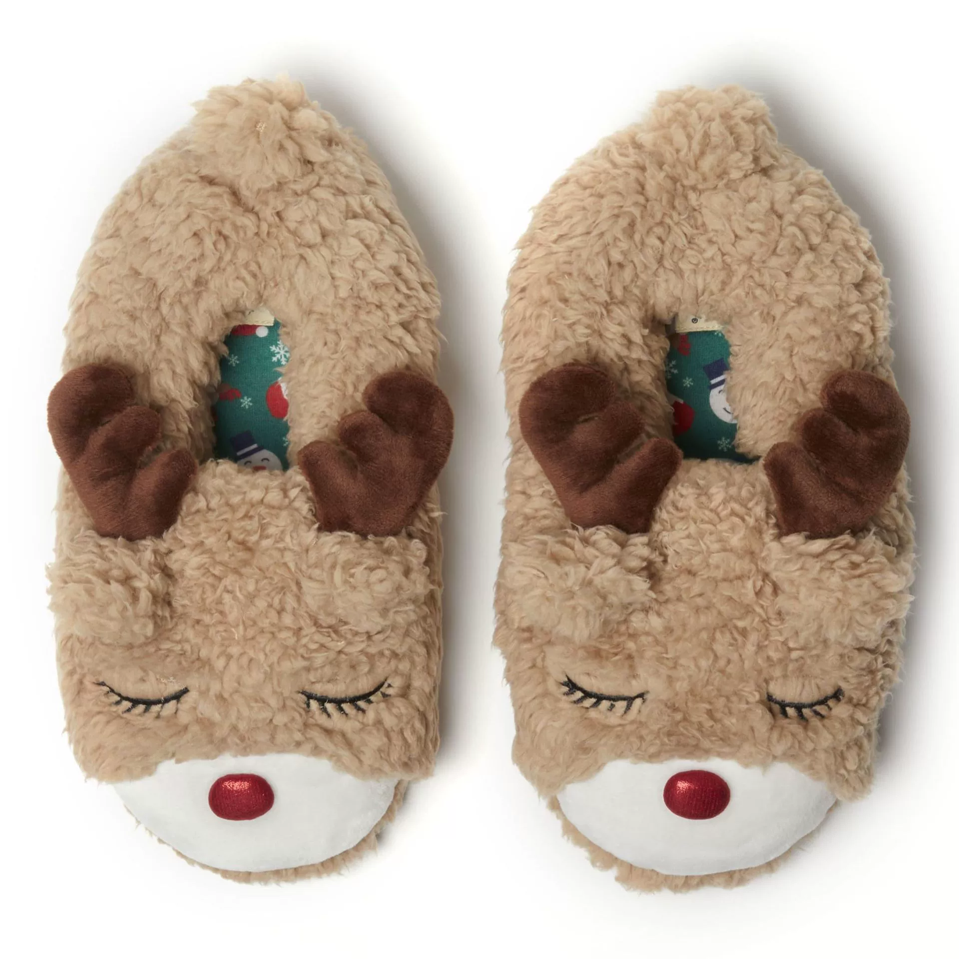 Рождественские тапочки из меха лося с героями мультфильмов, трансграничные домашние теплые домашние противоскользящие меховые тапочки Amazon, оптовая продажа