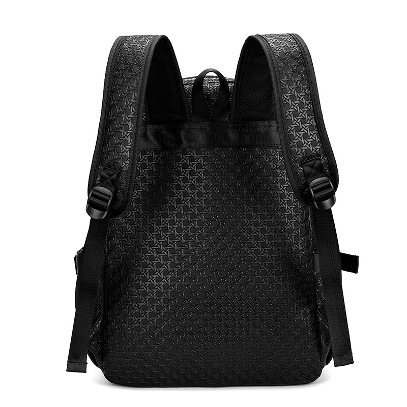 Nuevo estilo mochila para hombre nuevo estilo salvaje casual estudiante mochila escolar PU cuero moda alta sensación bolsa de negocios mochila para computadora