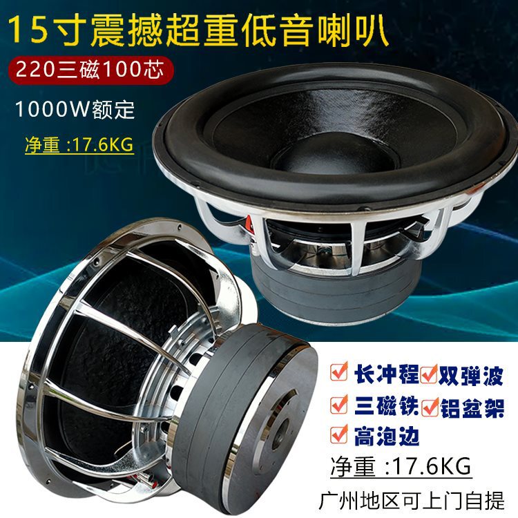 15-Inch 220 Magnetic Subwoofer High-Power Subwoofer Home Theater Ktv Subwoofer Unit