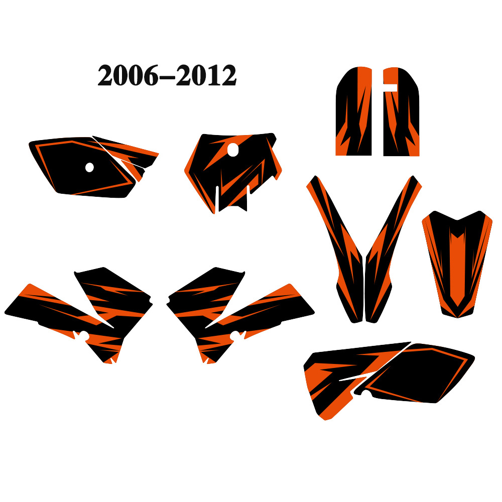 Aplicable para SUV Motocicleta fondo gráfico Modificación Personalidad pegatinas KTM SX85 2003 - 2012