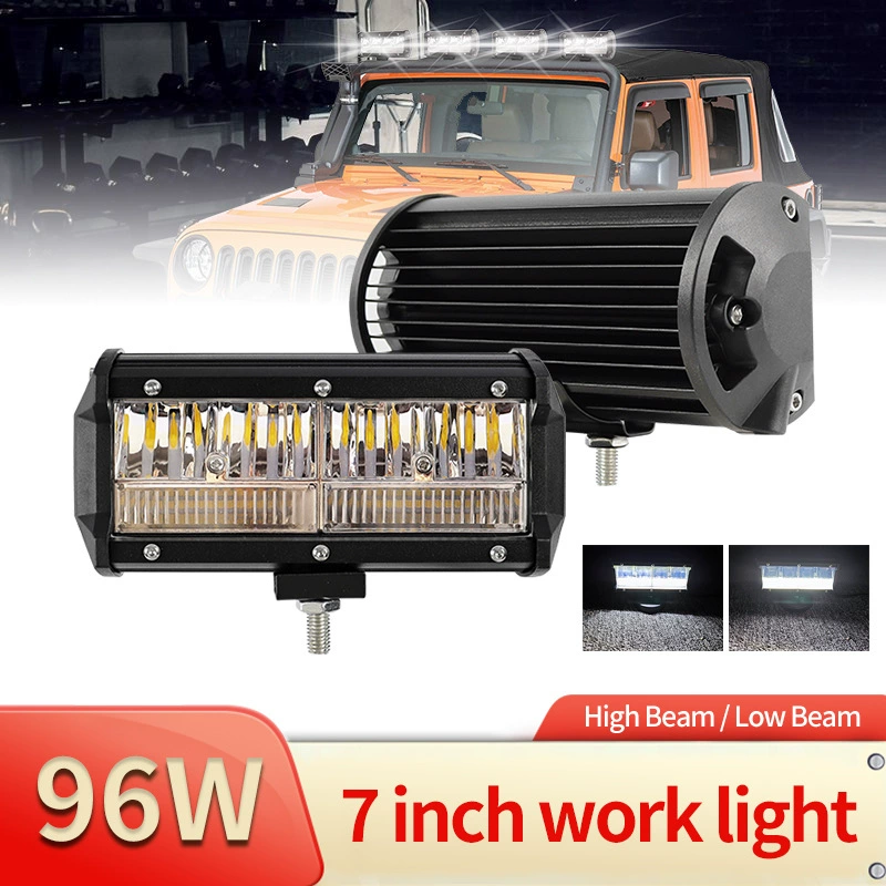 LED super bright SUV, modified lights, 7 inch, 96W, high power