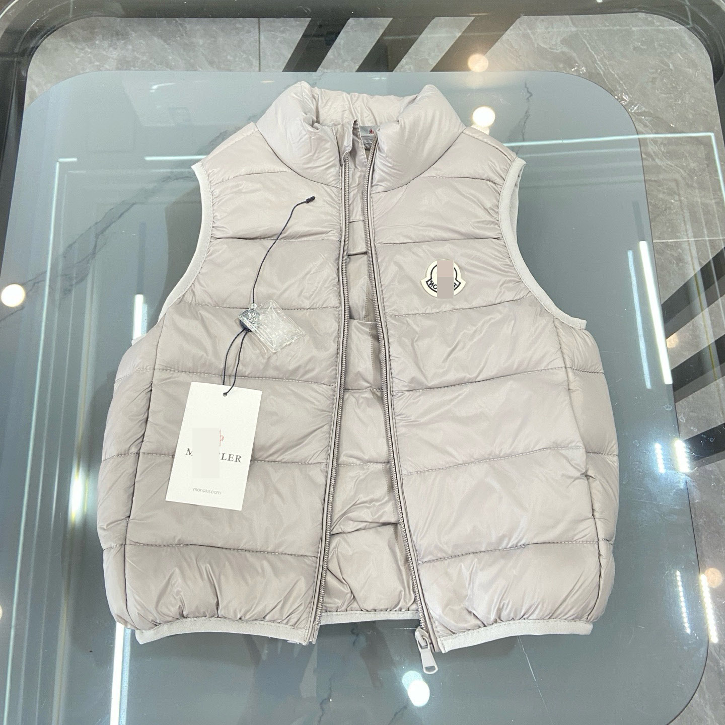 Autumn and Winter Classic Stand-Up Collar down Jacket for Boys and Girls, Short Thickeneded Vest Vest, 90 Velvet Glossy Vest down Jacket