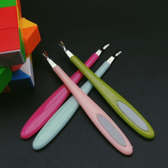 Factory Direct nail tools dead skin fork stainless steel dead skin push exfoliating manicure dead skin shovel in stock supply