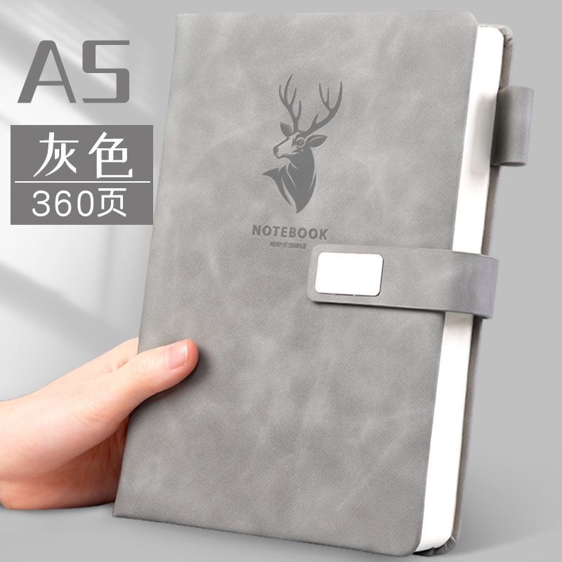 ビジネスノート a5 卸売レザーバックル付きメモ帳厚みのある高価値ノートブック b5 小さなノートブック|undefined