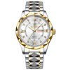 Waterproof swiss watch, calendar, men's watch, glossy quartz watches